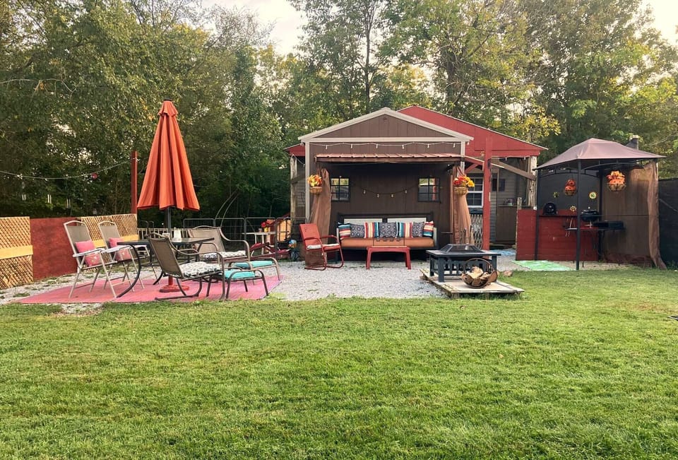 Front of cabin playground 