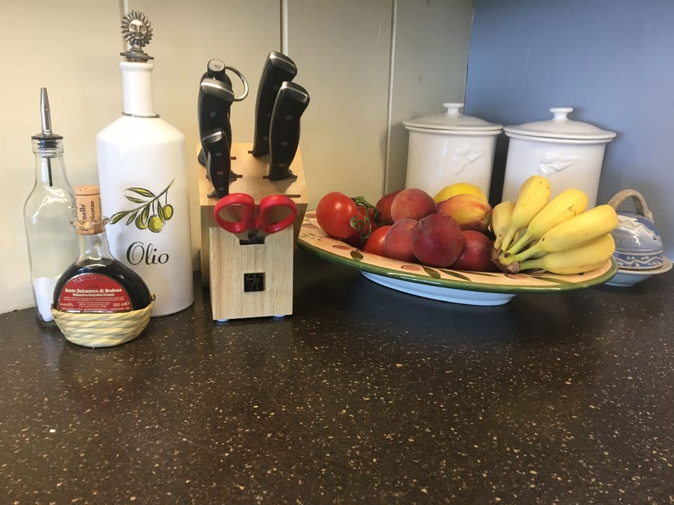 High quality knives, pottery, wine glasses, etc.
