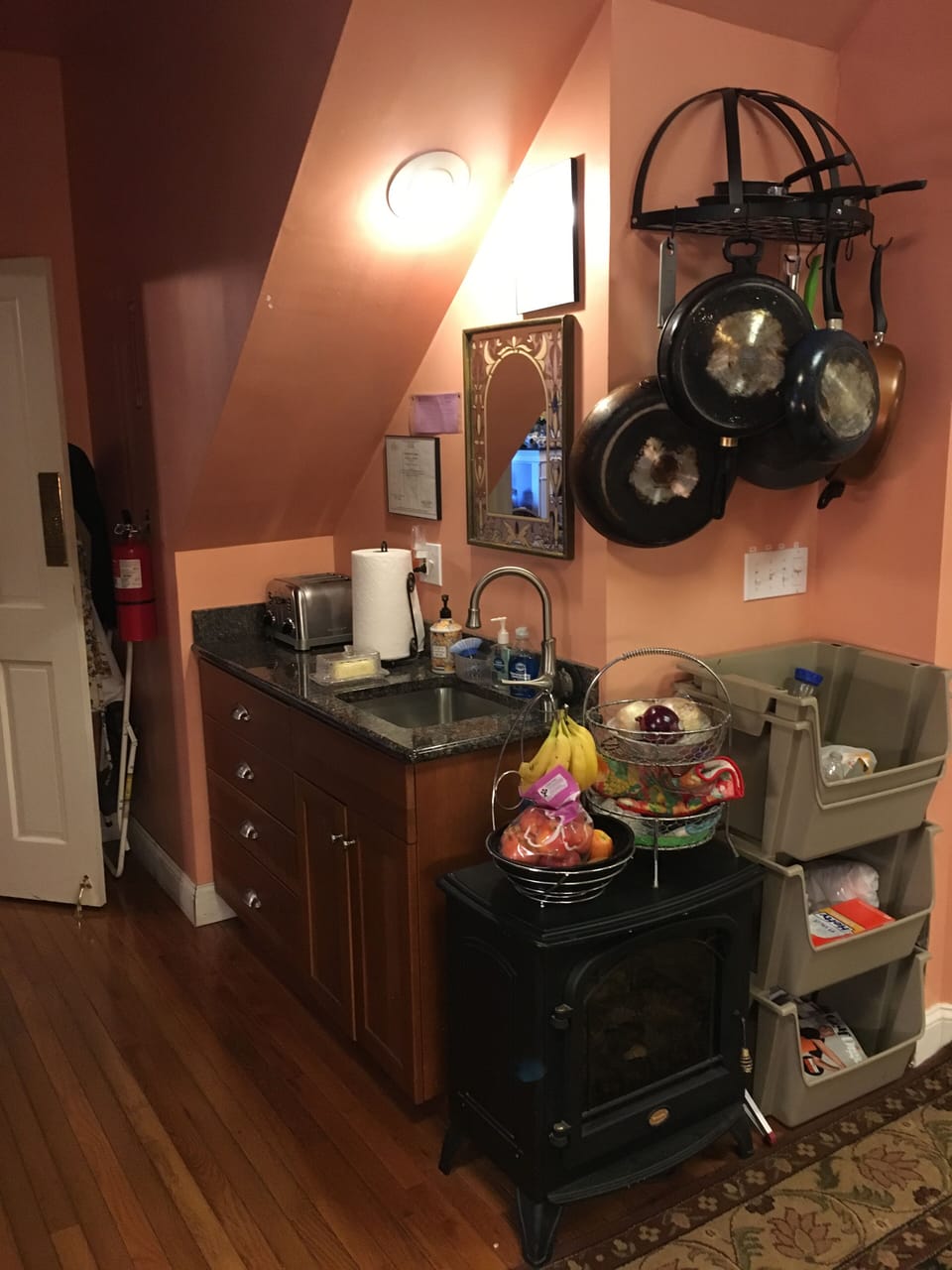 2nd bar sink and recycle center