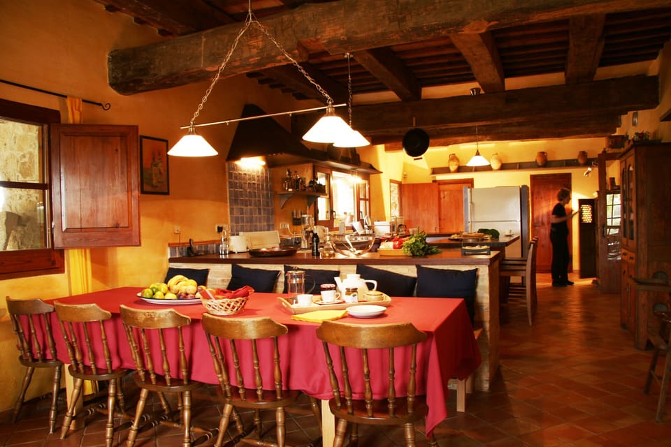 Spacious kitchen and indoor eating area.  Fully equipped kitchen fit for a chef!