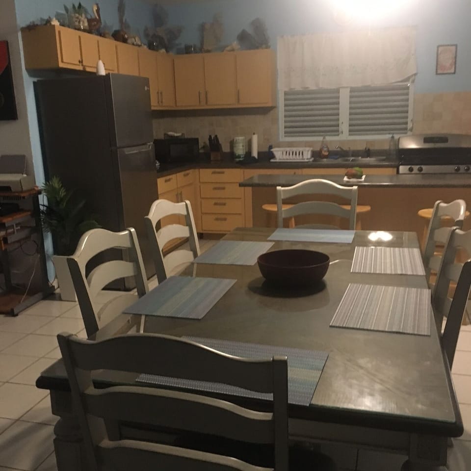 First floor kitchen and dining room