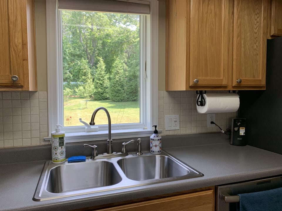Sink with window