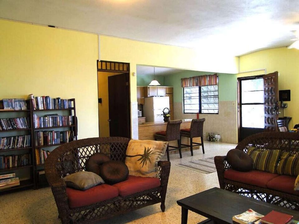 View to fully equipped kitchen