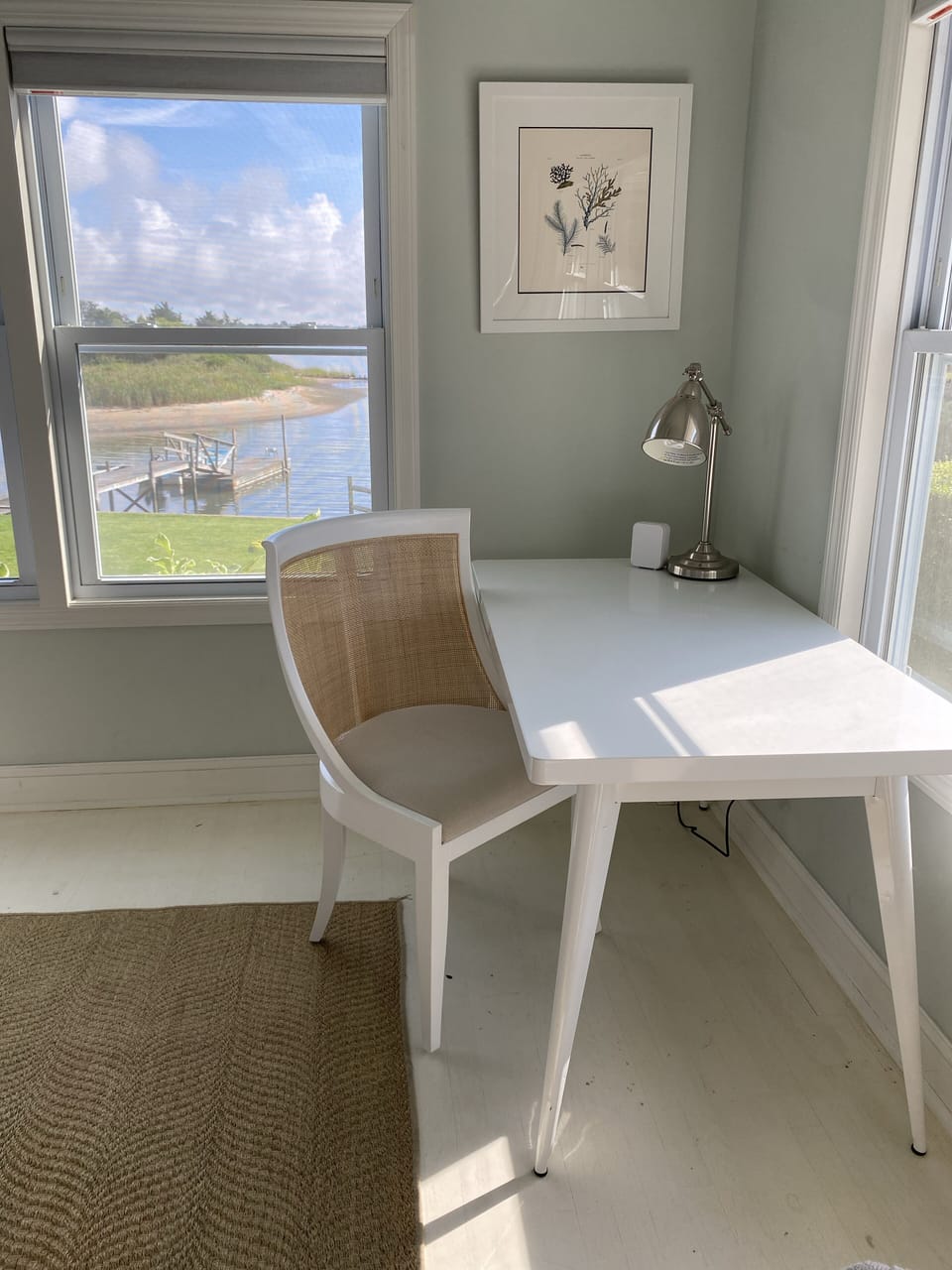 Desk in primary bedroom