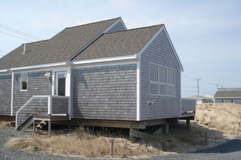 Entry side of cottage