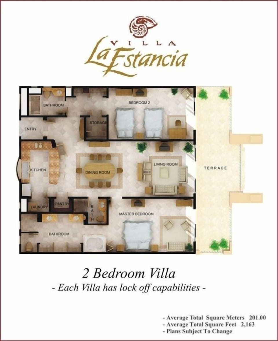 Floor plan of Spacious Villa