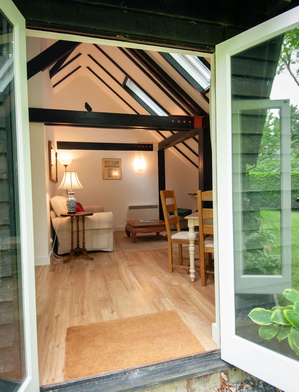 The sitting room from the garden