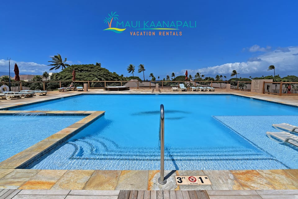 Resort Pool – Whale Pool - Newly remodeled pool at Maui Eldorado
