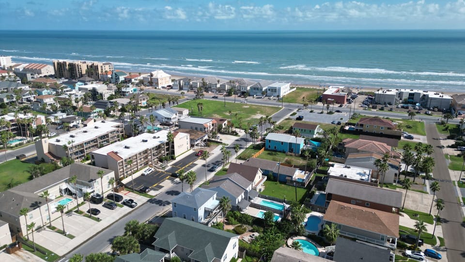 Half a block walk to the beach