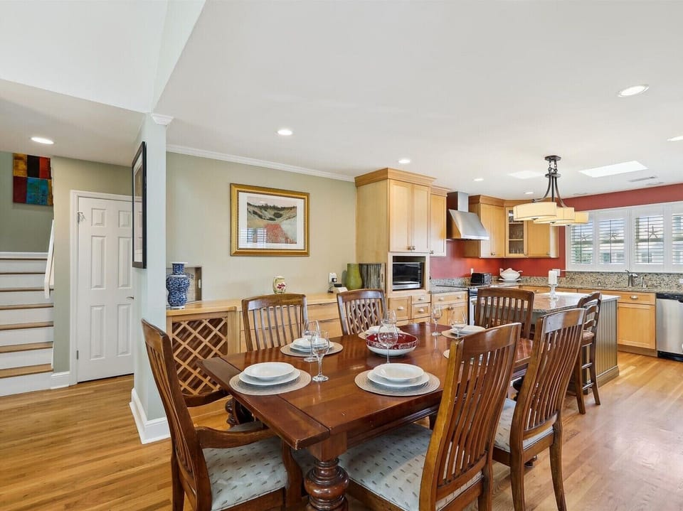 Dining Area with Seating for 6 Offers Ocean Views at 43 Lands End Road