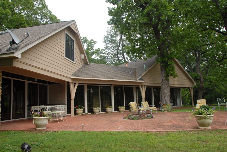 View of back patio - Main House