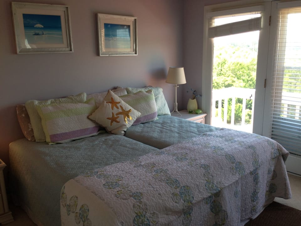twin beds, also available as a king for sleeping flexibility
