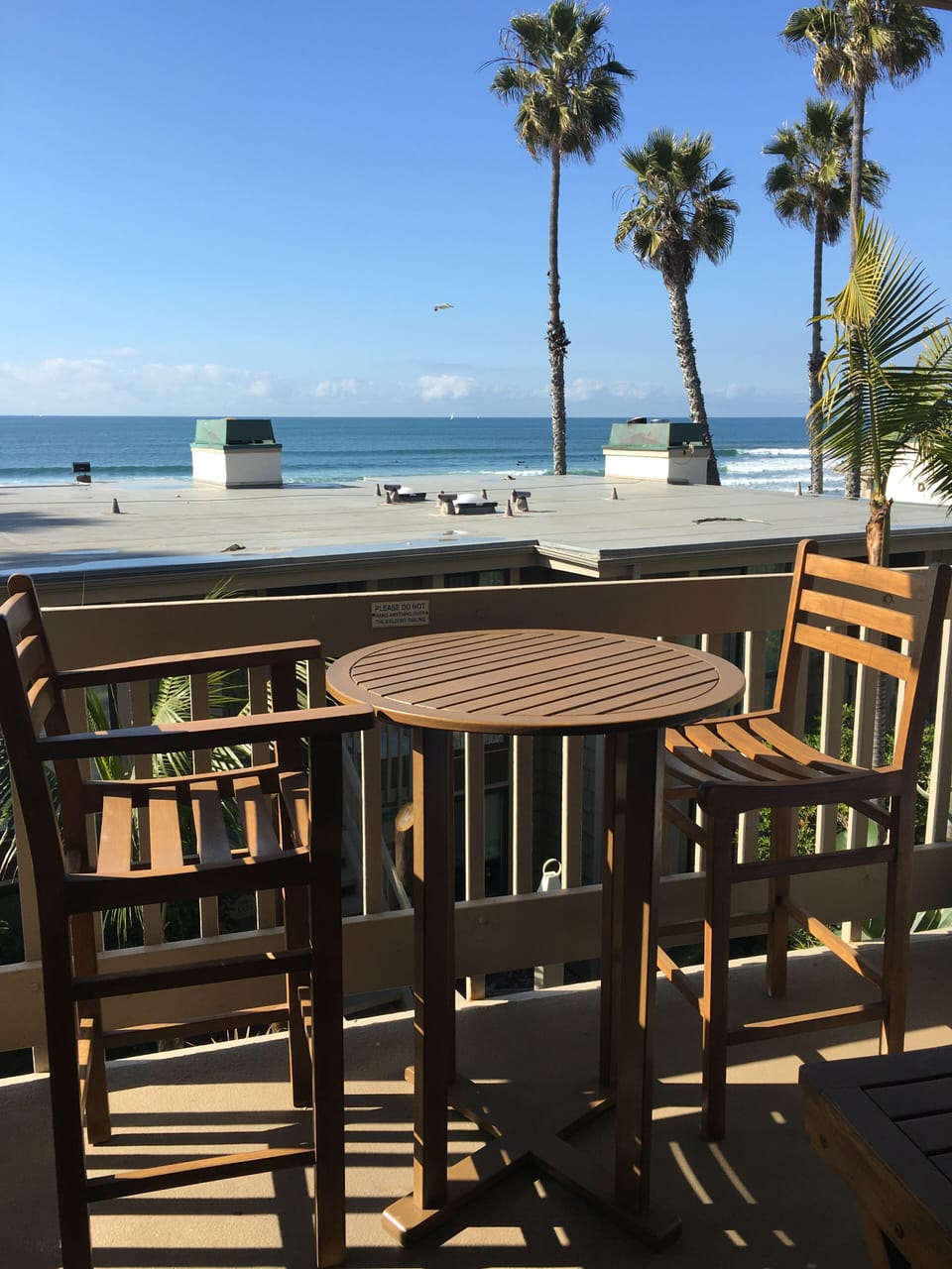 View from our balcony.
