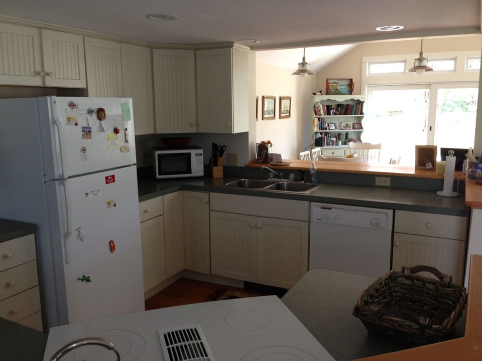 Kitchen looking out to the great room