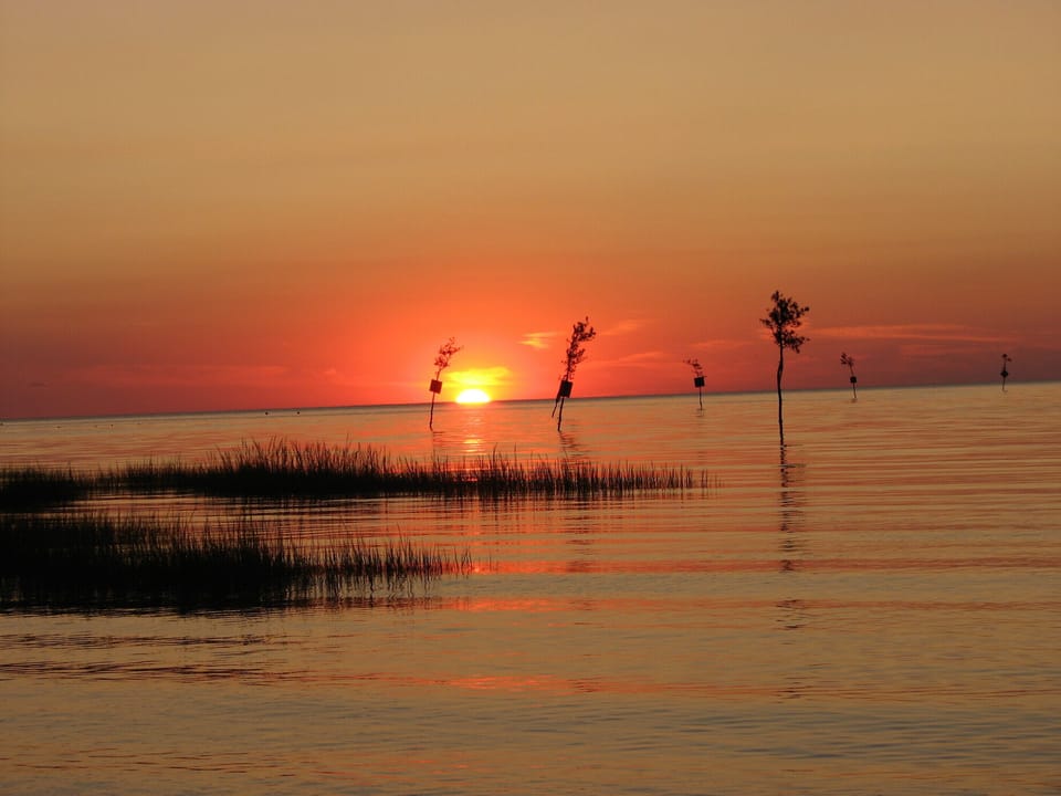 Sunset at Rock Harbor, 8 minutes away