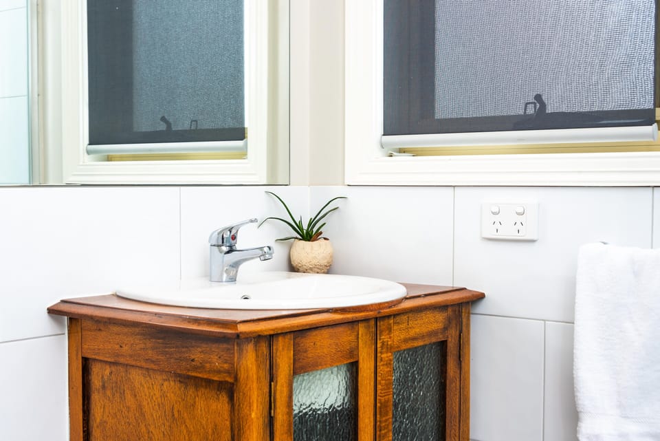 Clean and beautifully designed bathrooms for guest use