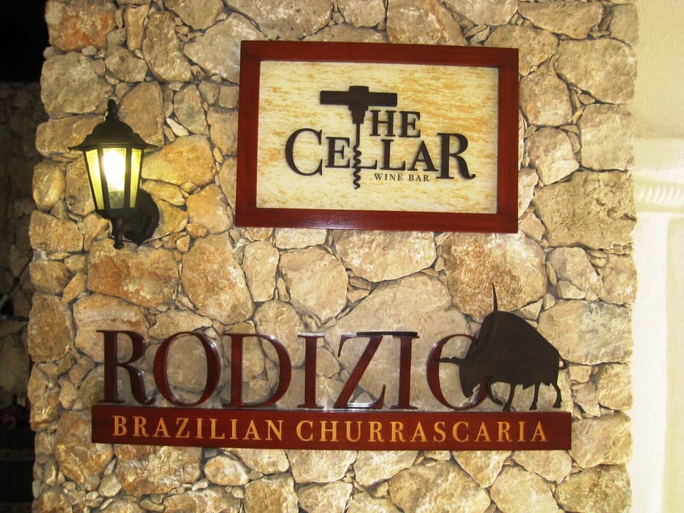 Fabulous food here at the Brazilan steakhouse.