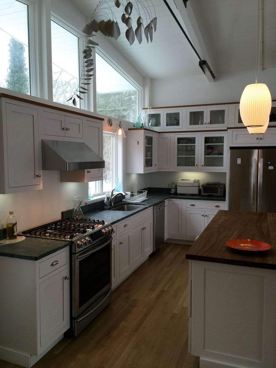 The kitchen - for making oysters on the half shell!