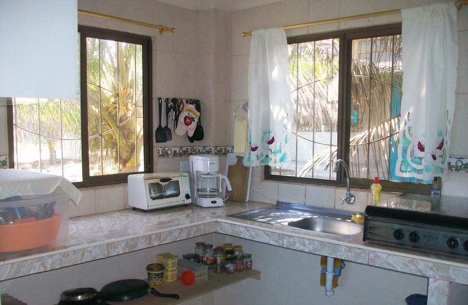 Kitchen with cook ware