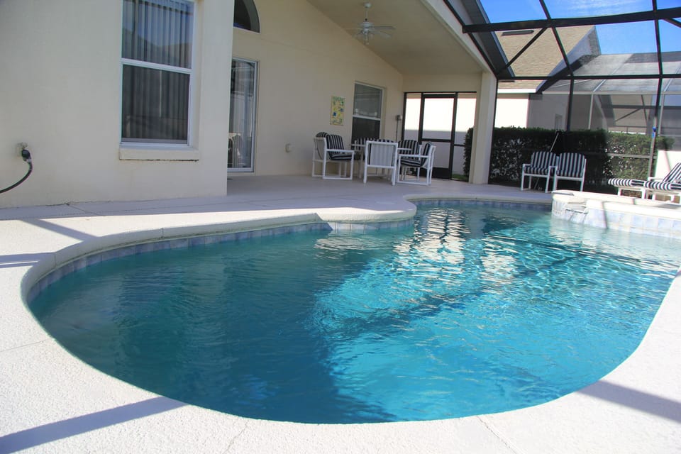 The pool and spa