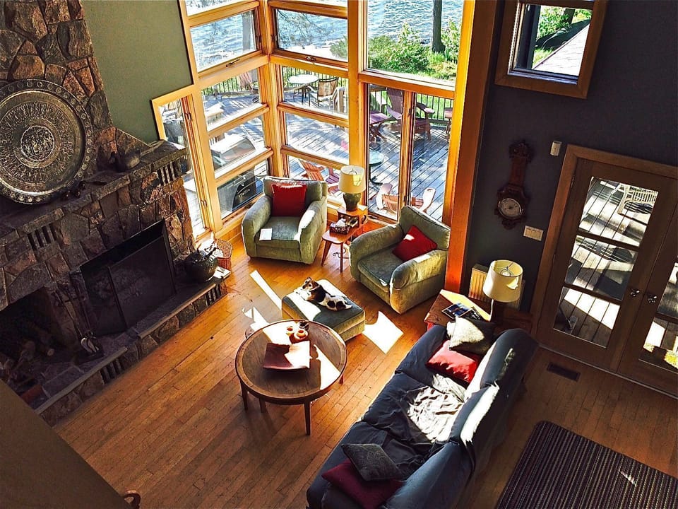 East Living Room (Looking down from the Office)
