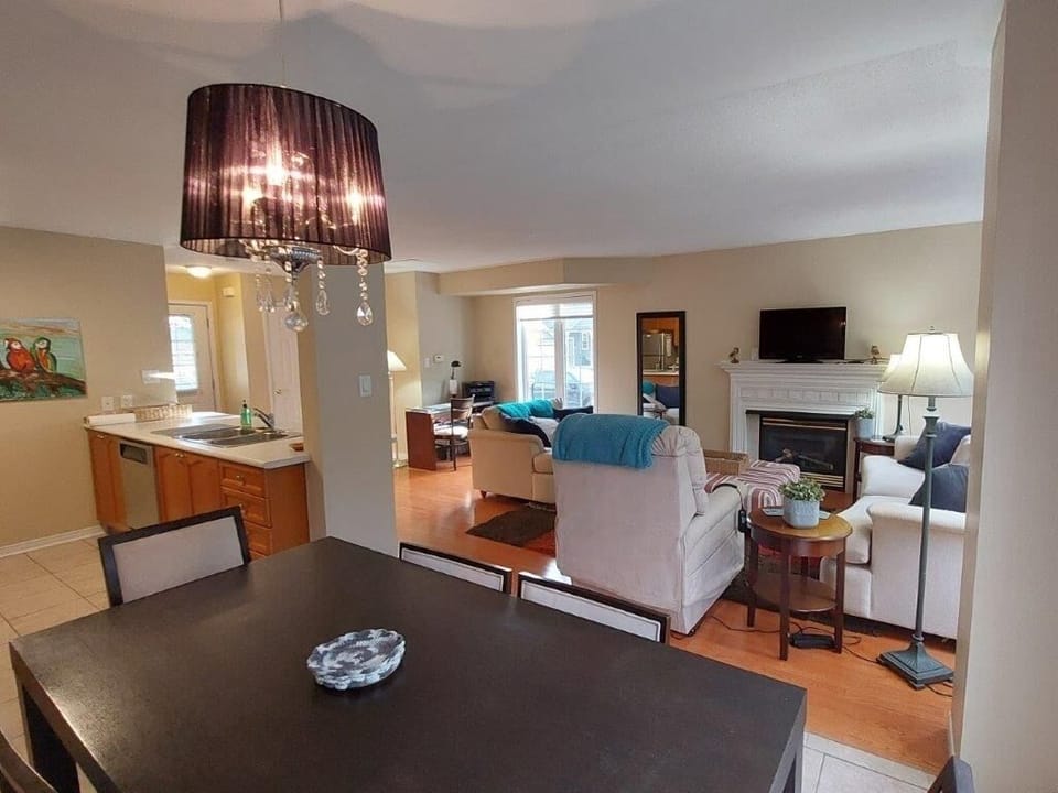 Lounge from six seater Dinning table.