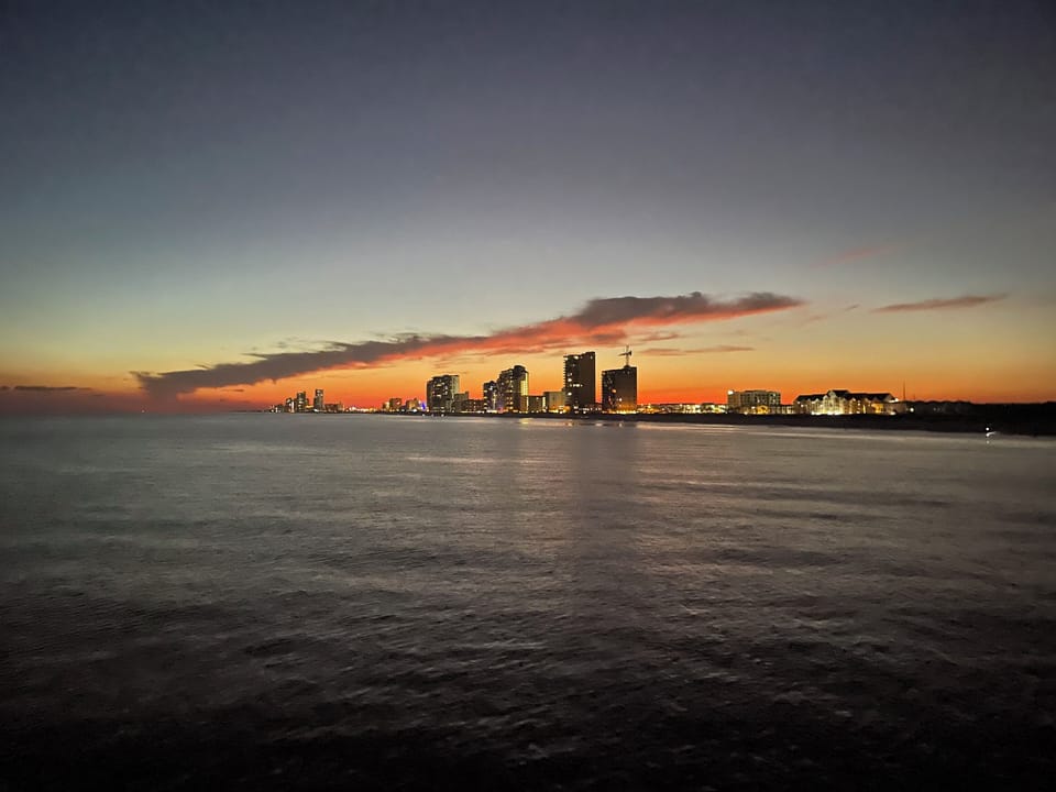 Skyline of Gulf Shores taken from State Fishing Pier.  Great Night Activity.  