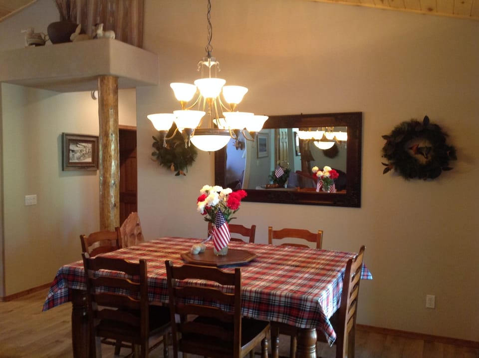 Spacious dinning area