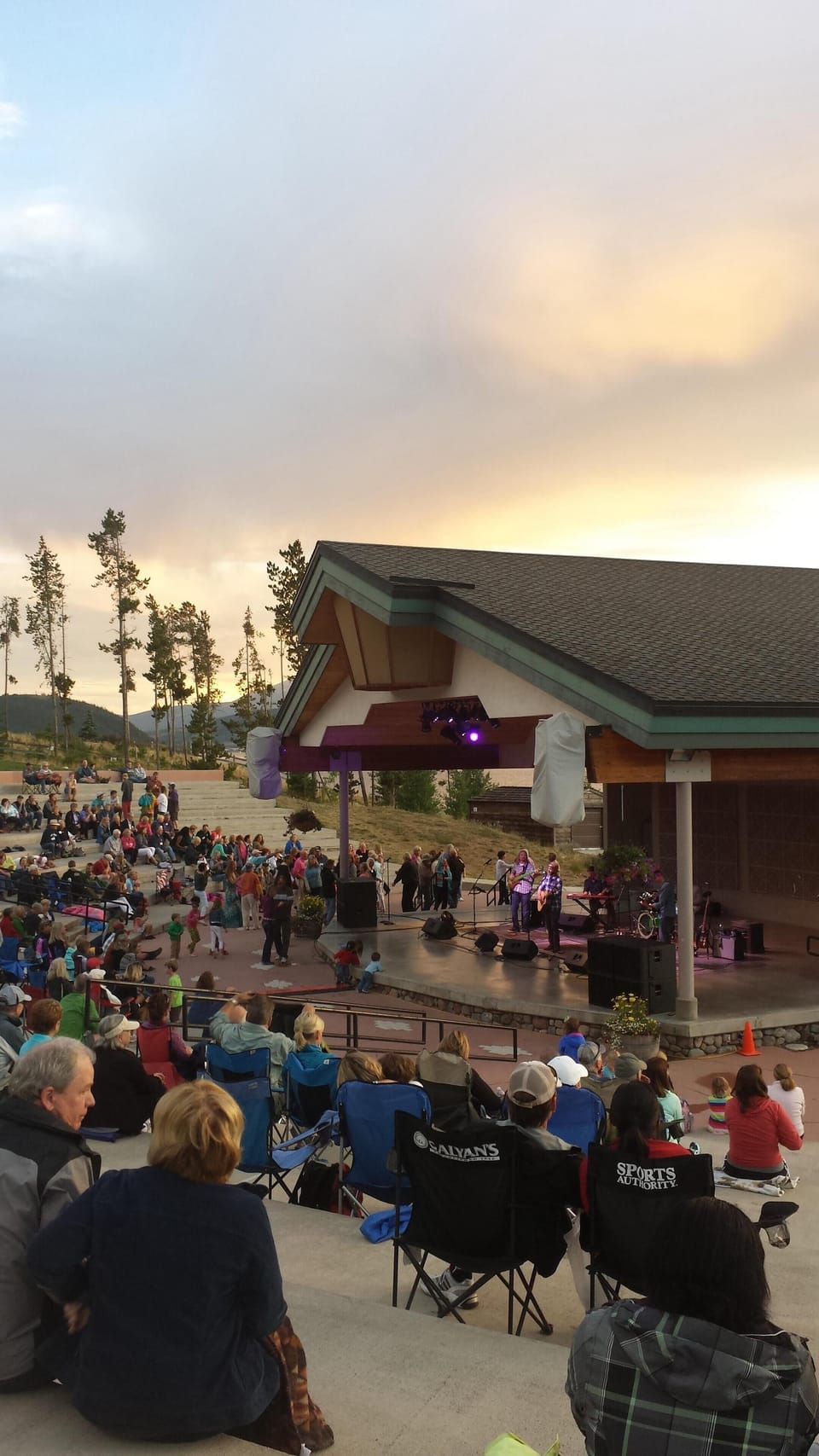 Enjoy  concerts on summer weekends at Dillon amphitheater only 15 minute walk 