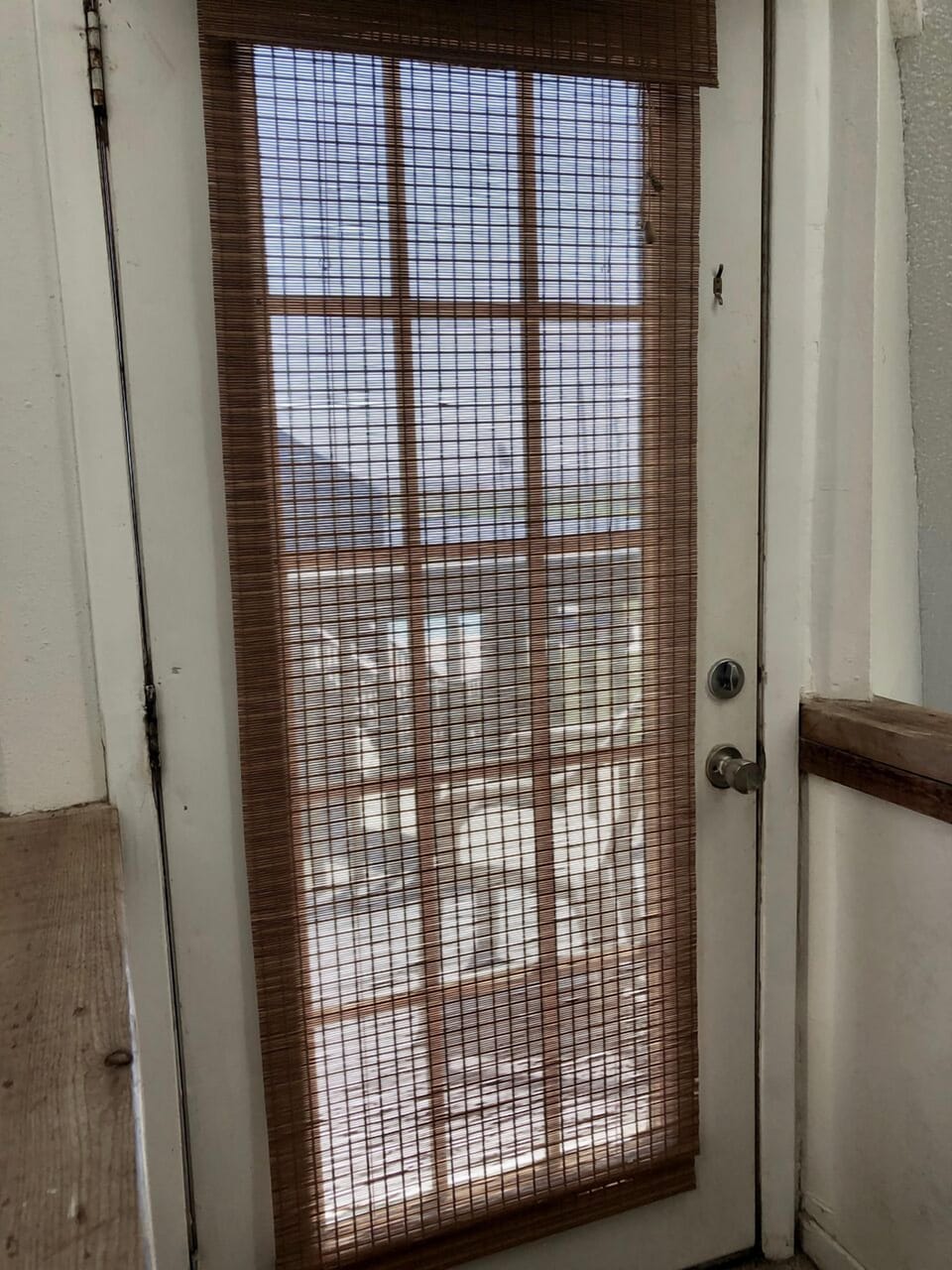 Door to loft room deck