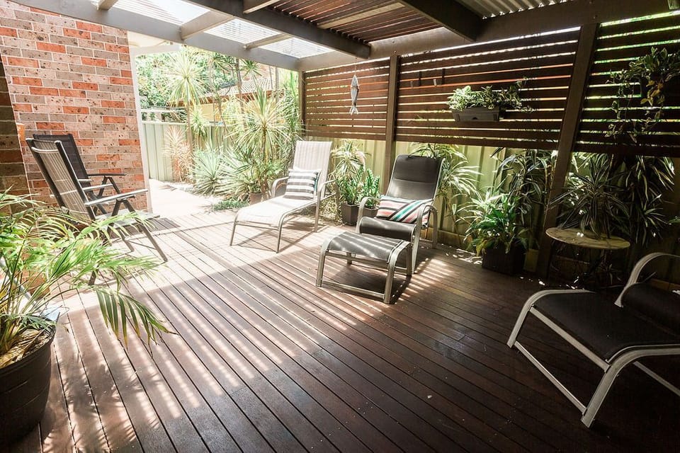 Spacious outside deck with BBQ