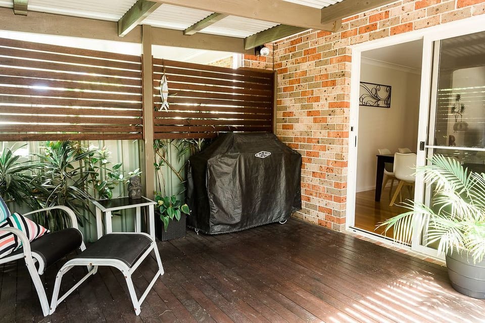 Spacious outside deck with BBQ