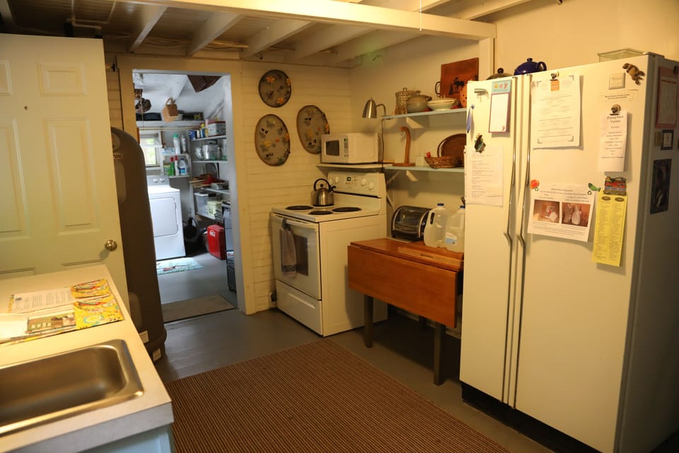 Another kitchen view, looking into pantry. 