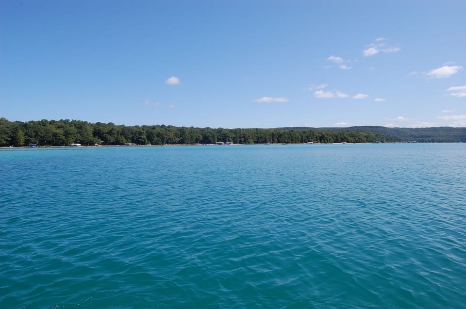 Gorgeous, aqua blue water.