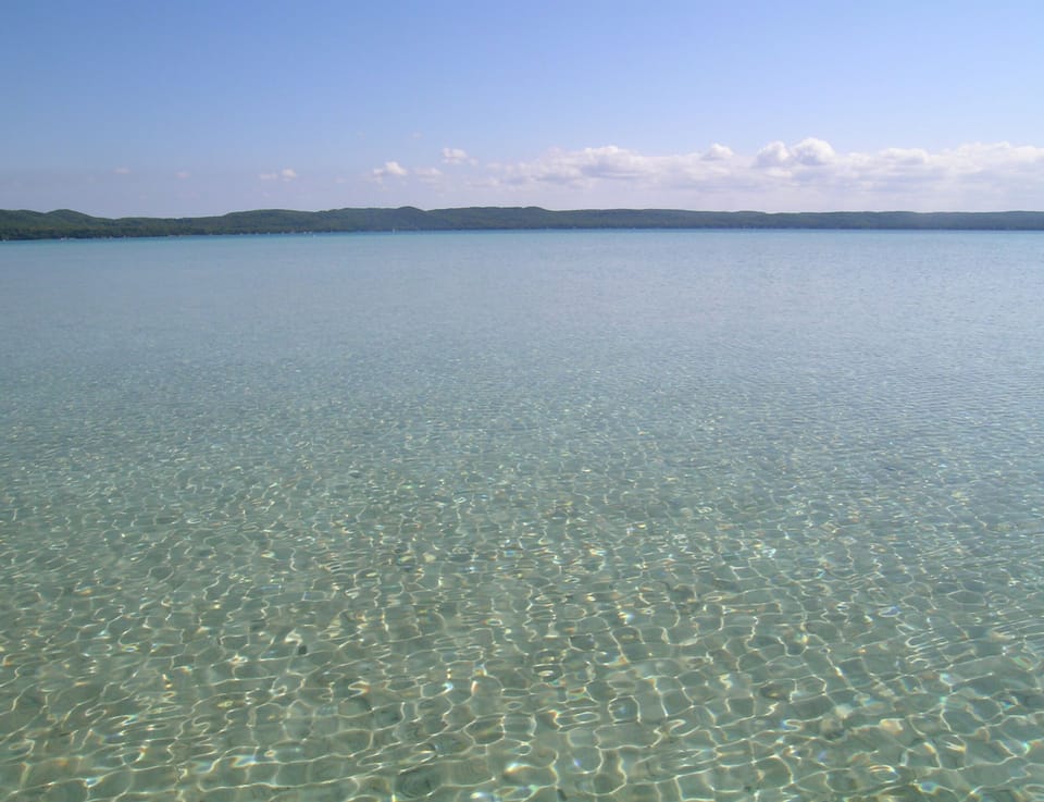 The water near the beach is crystal clear, you can see all the way to the bottom