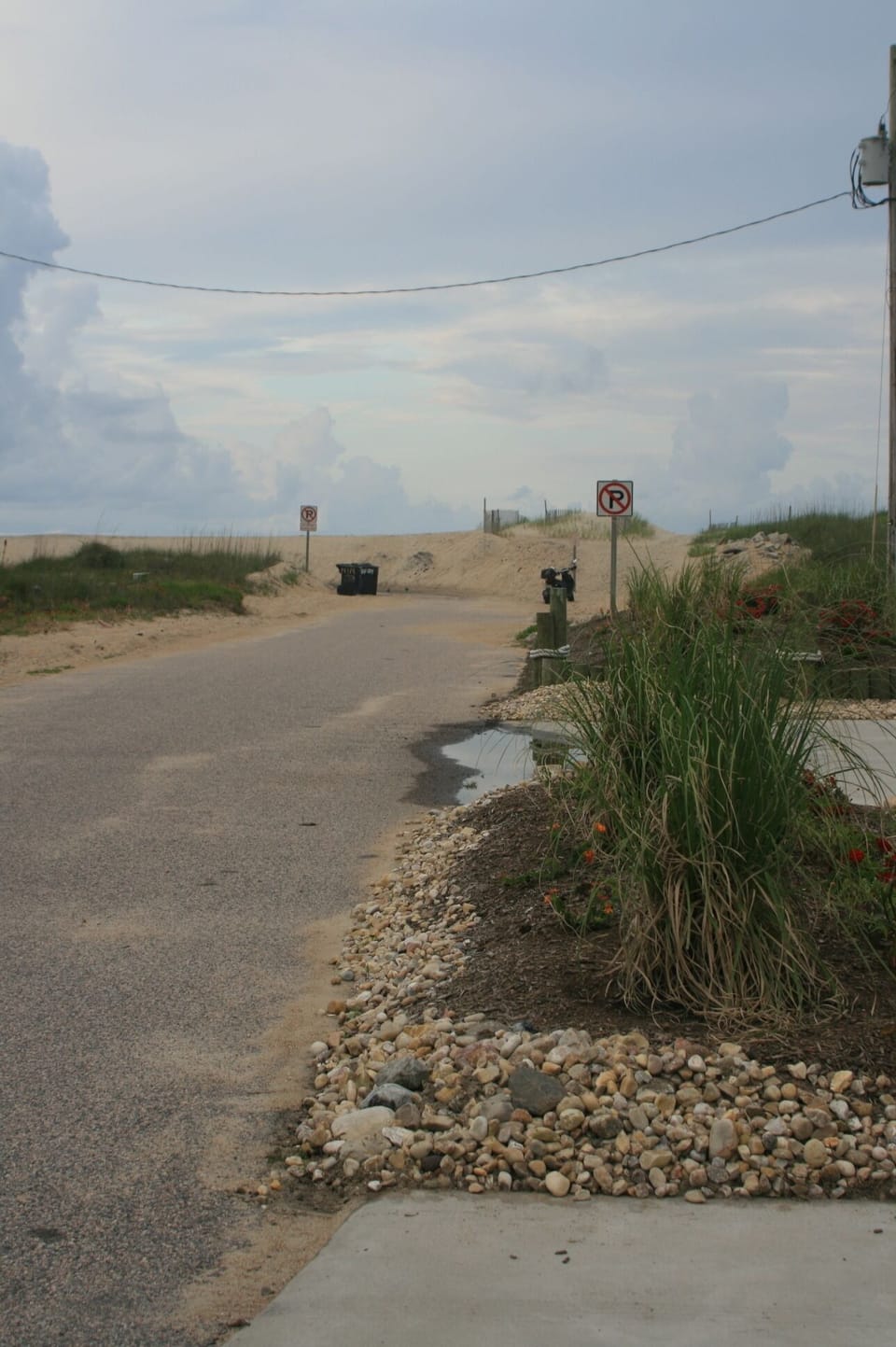 45 steps to beach, view from driveway looking East, easy access