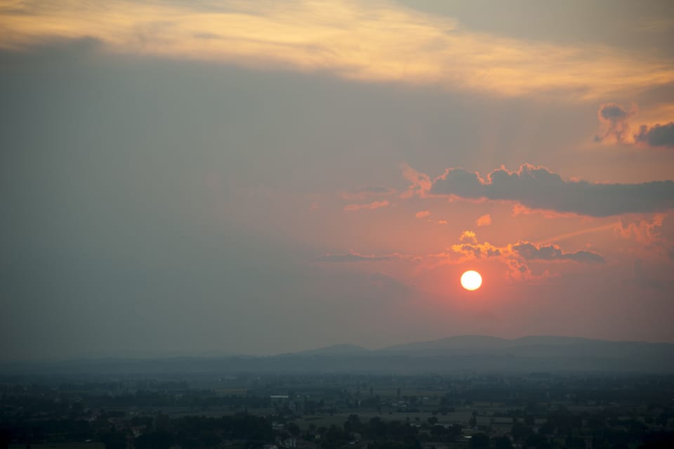 Sunset view from our house