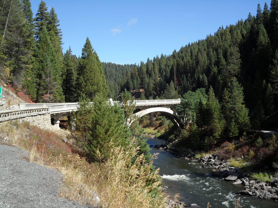 "Rainbow Bridge" just north of Cougar Mountain Lodge