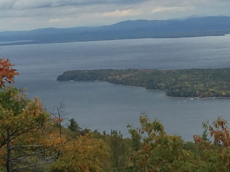 Entrance to Willsboro Bay from Lake Champlain (View from Rattlesnake mountain)