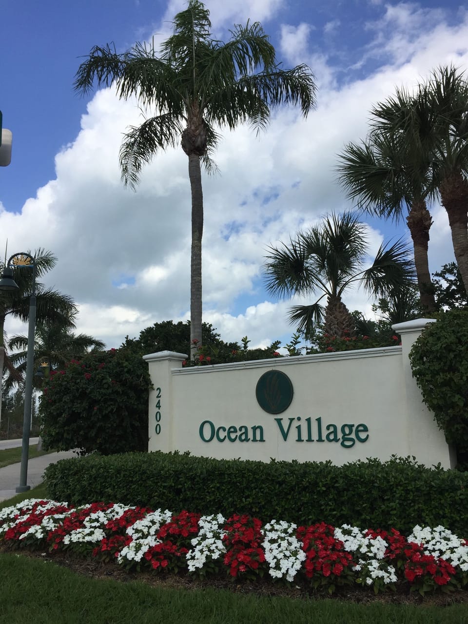 Entrance to Ocean Village from South Ocean Drive.