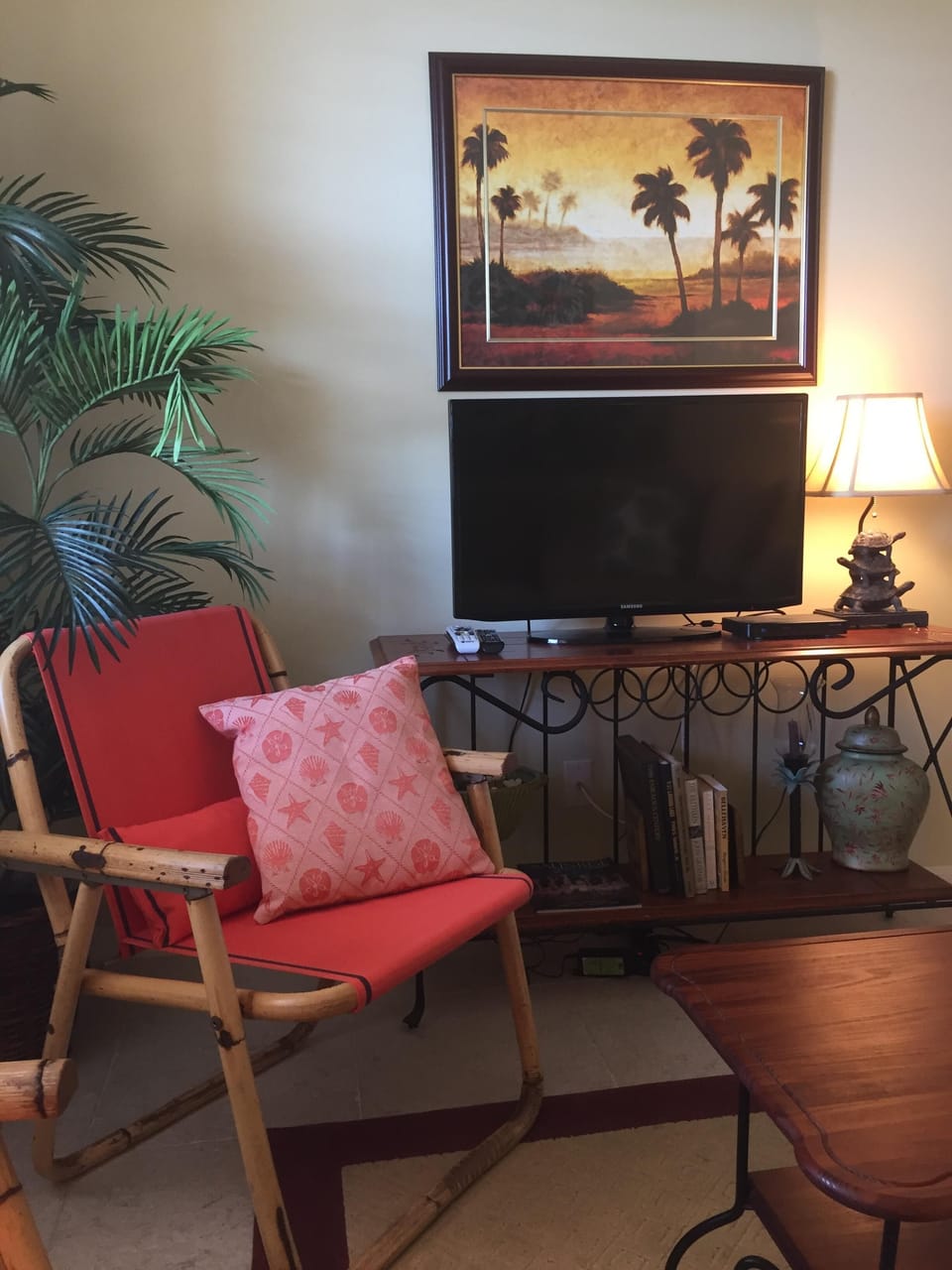 Den with television 