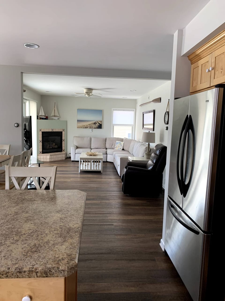 Open floor plan. 