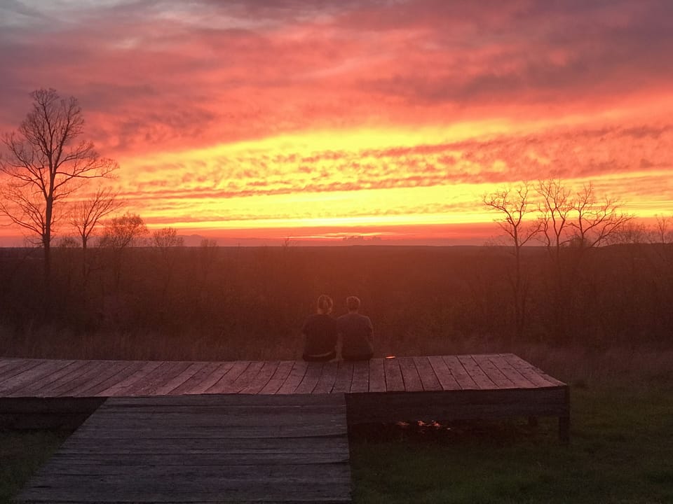 Sunsets are the best at Burdoc Farms...