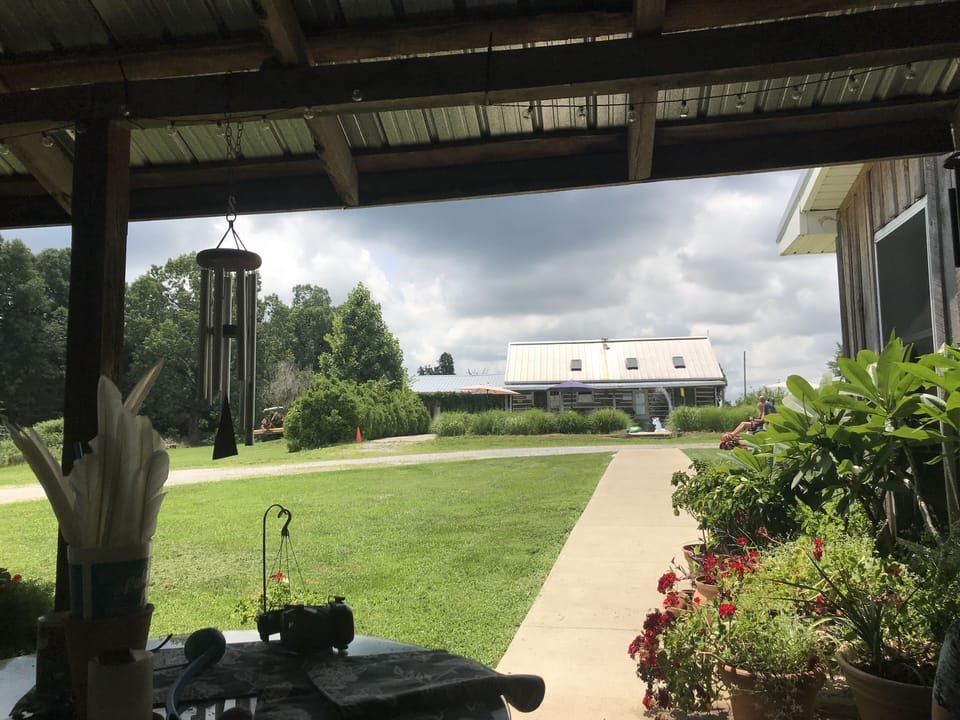 Cabin location from our home. 