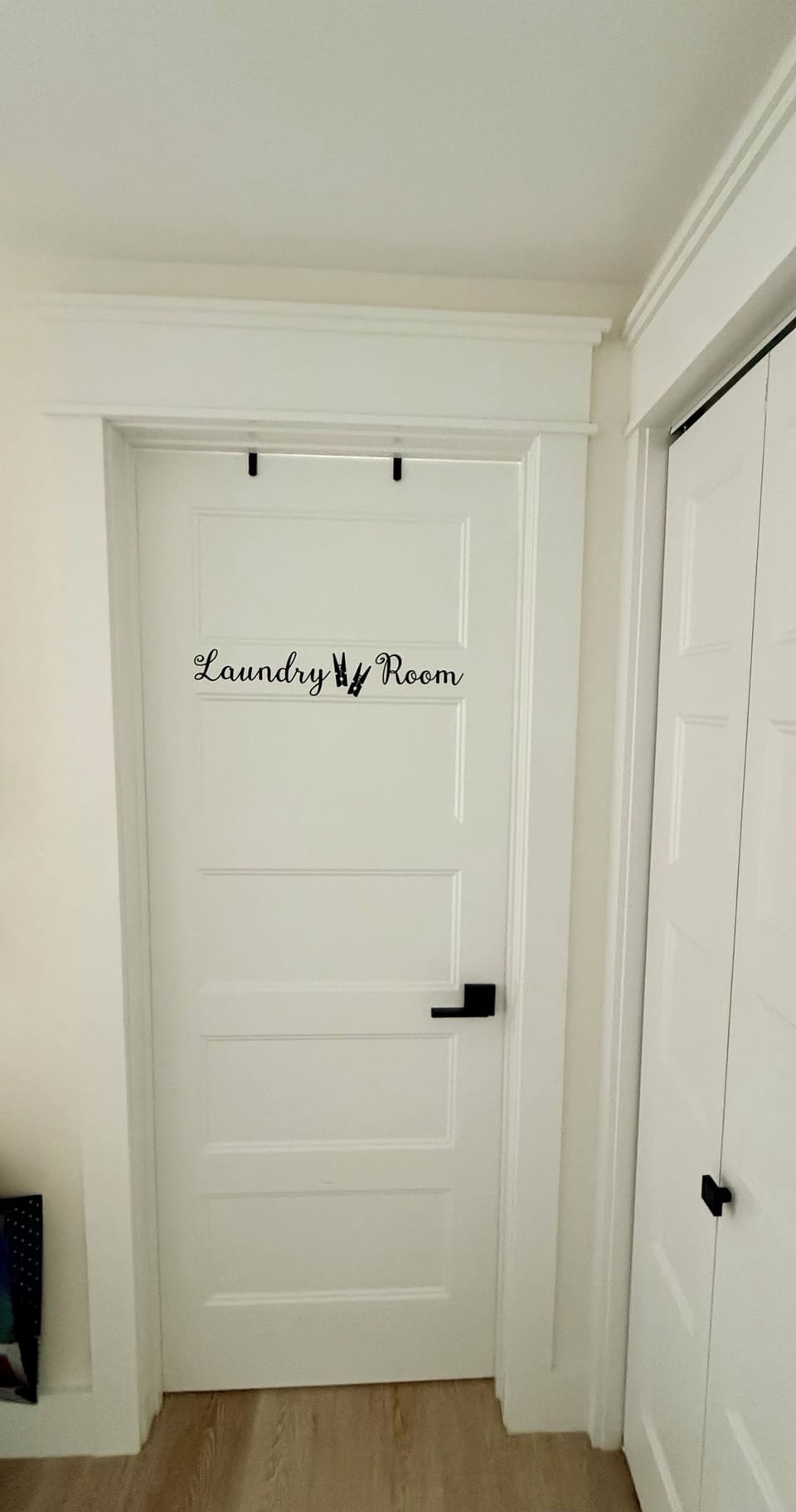 Door to laundry room