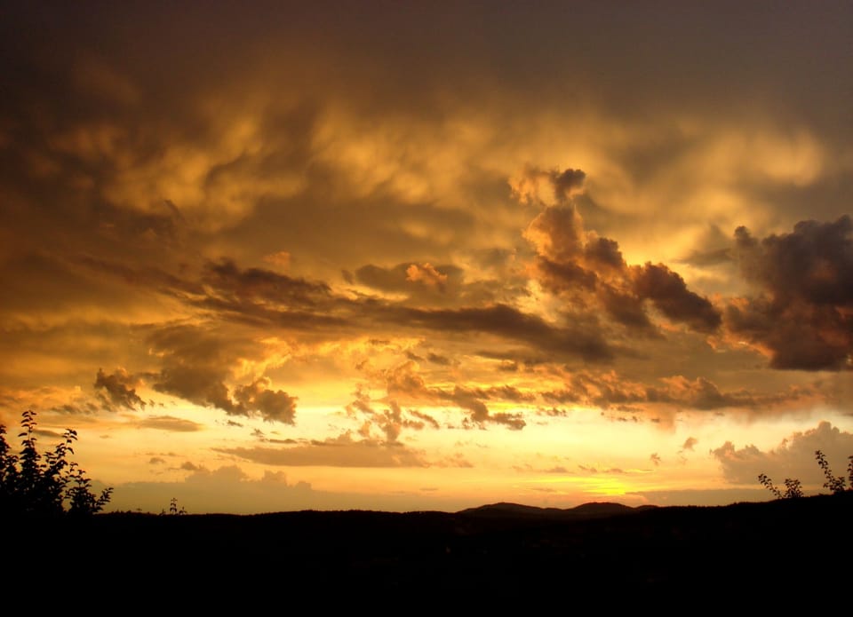 Sunset (view from the garden)