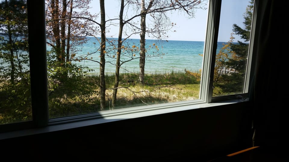 North view from the 2nd floor king bedroom.