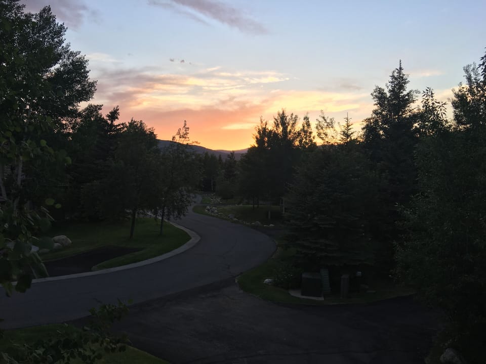 Sunset from the deck