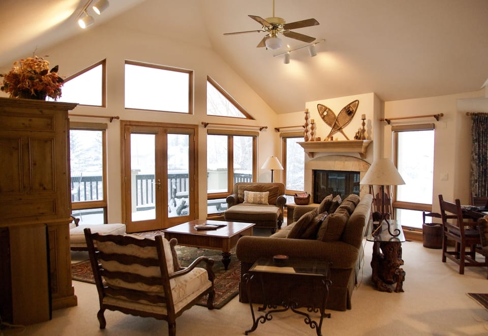 Great room with views of  Arrowhead and Castle Peak