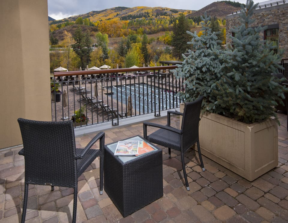 Exact vew southwest to pool and Beaver Creek Mountain  from your deck!!!